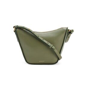 RADLEY LONDON Medium Green Leather Oak Street Small Zip Top Crossbody